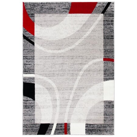Safavieh 8 x 10 ft. Skyler Power Loomed Rectangle Area Rug Grey & Red SKY761F-8
